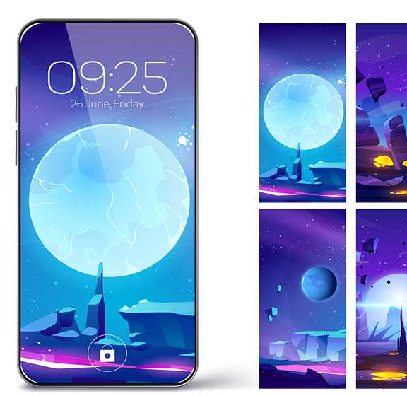 Screen Illustrations design